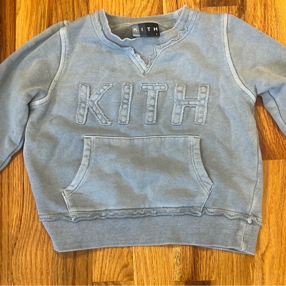 Kids Kith Blue Crew Neck Swear Shirt Size 3T - Picture 4 of 12